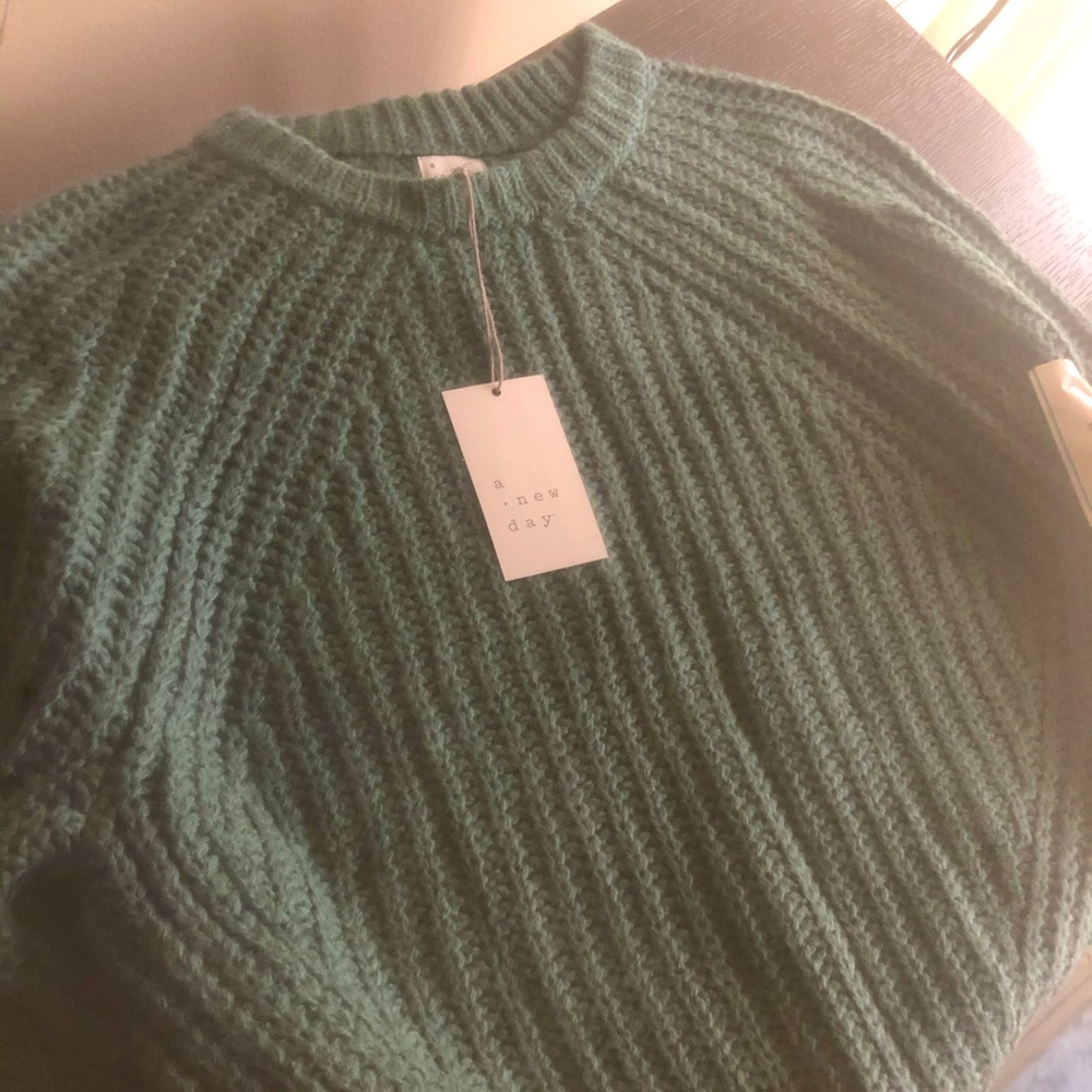 “A New Day” Green Medium sweater. Brand new.